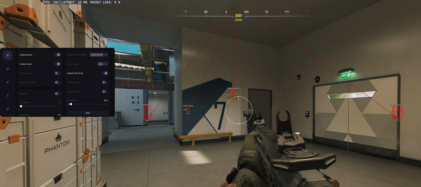 Warzone External ESP in action